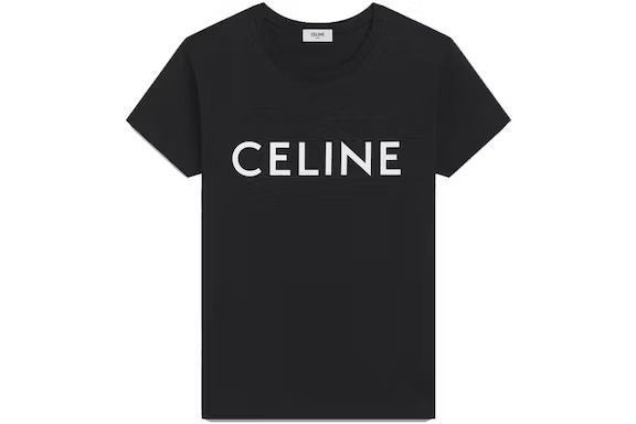Celine Cotton T Shirt Black