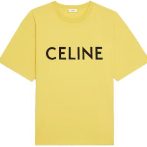 Celine Loose T Shirt Yellow