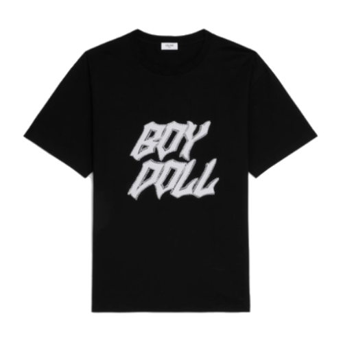Celine T-Shirt With Studded “Boy Doll” Print